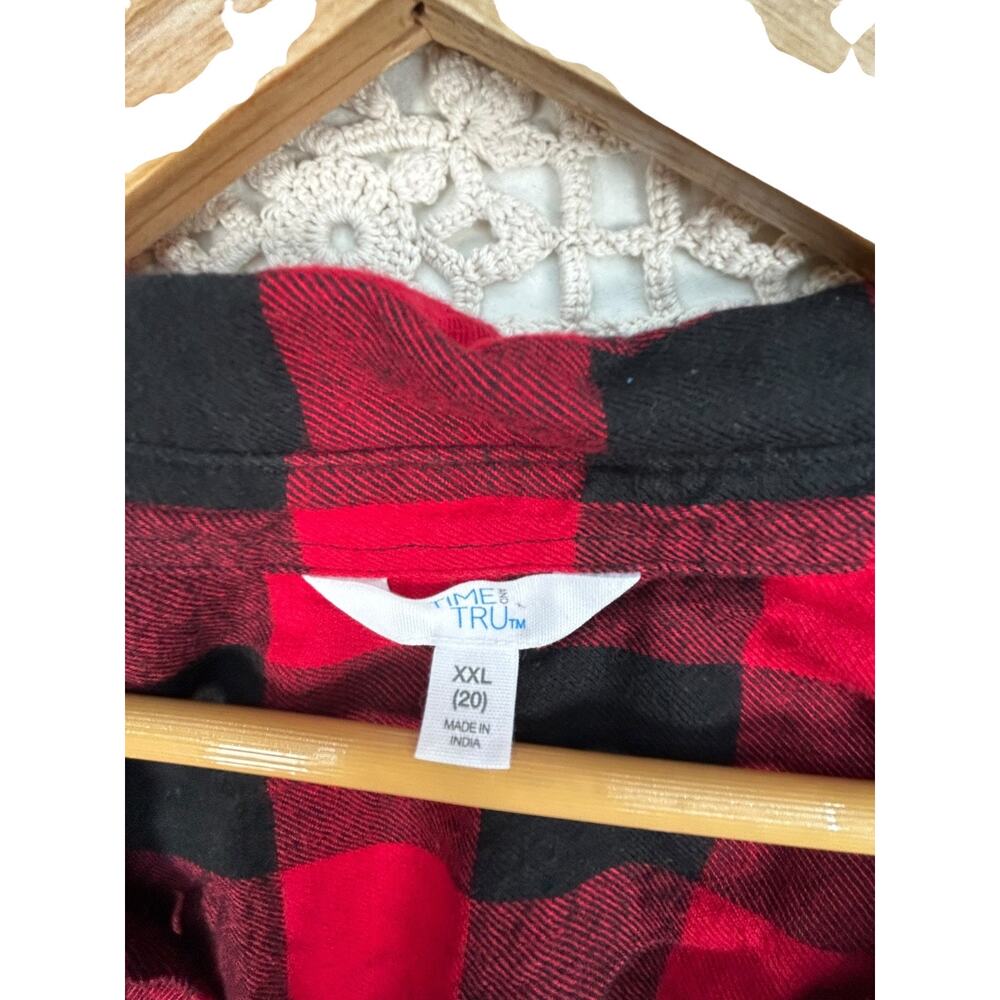 The Nightmare Before Christmas Upcycled Buffalo Plaid Flannel Shirt XXL - Picture 9 of 11